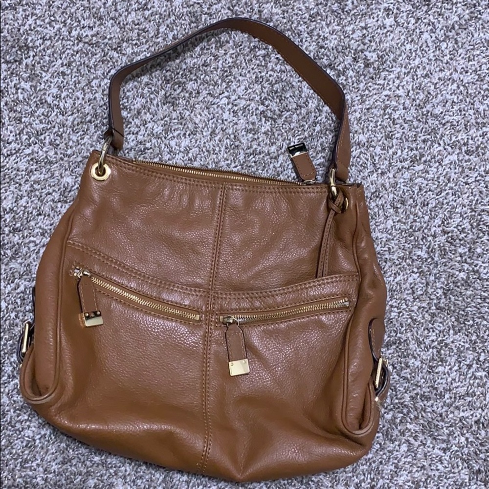 Michael Kors cowhide leather hobo bag purse